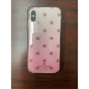 NWOT Kate Spade IPhone X Polka Dotted Phone Case